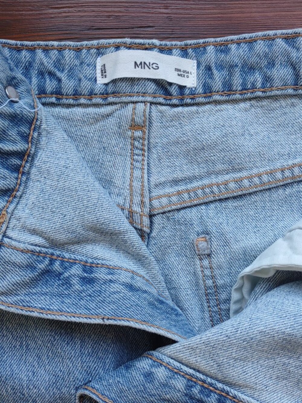 MANGO Denim Maxi Skirt Size Large Edgy Boho Timeless Minimalist Capsule Sleek - Picture 10 of 15